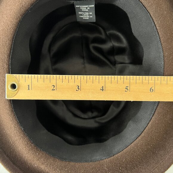 Marc by Marc Jacobs Brown Rabbit Hair Hat, Excellent Condition! - Picture 13 of 14